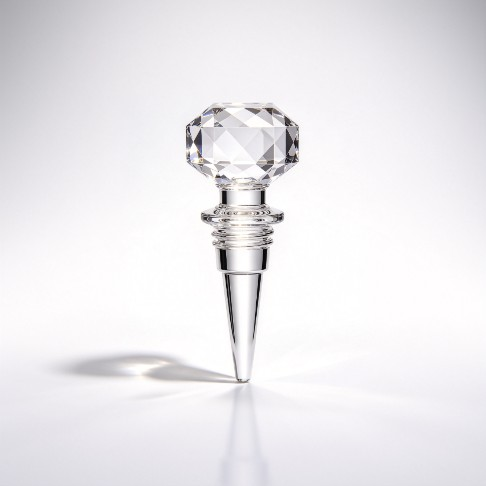 Faceted Crystal Bottle Stopper