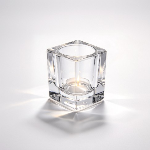Crystal Square Votive Candle Holder